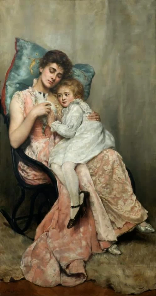 John Collier - Nettie and Joyce, 1890